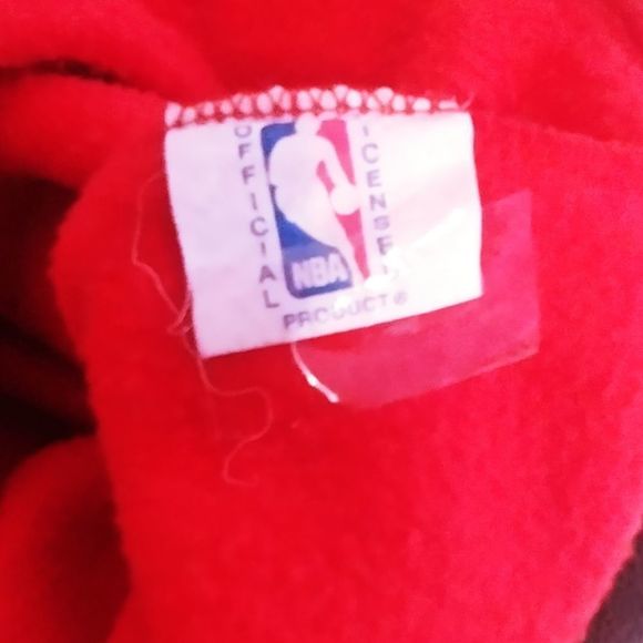 Chicago Bulls Logo Cap Flannel Red and Black - Picture 4 of 4